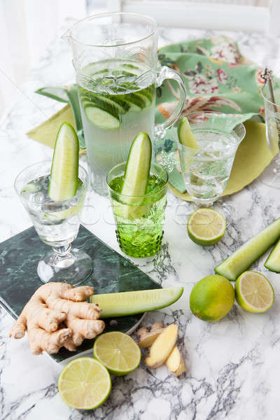 Cucumber infused water  Stock photo © BarbaraNeveu