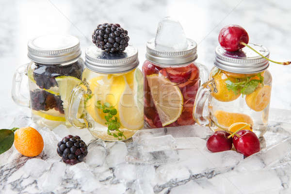 Infused water with fresh fruits Stock photo © BarbaraNeveu