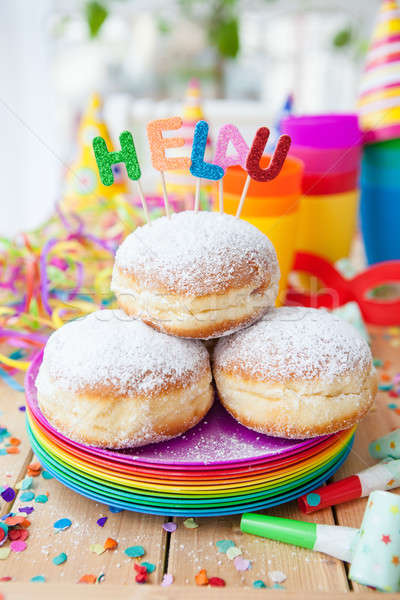 Fresh doughnuts for carnival Stock photo © BarbaraNeveu