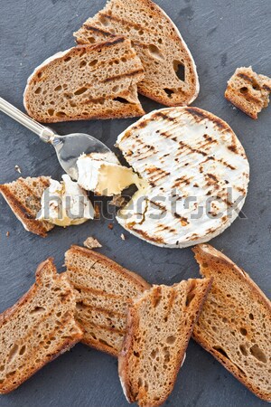 гриль камамбер хлеб продовольствие сыра еды Сток-фото © BarbaraNeveu