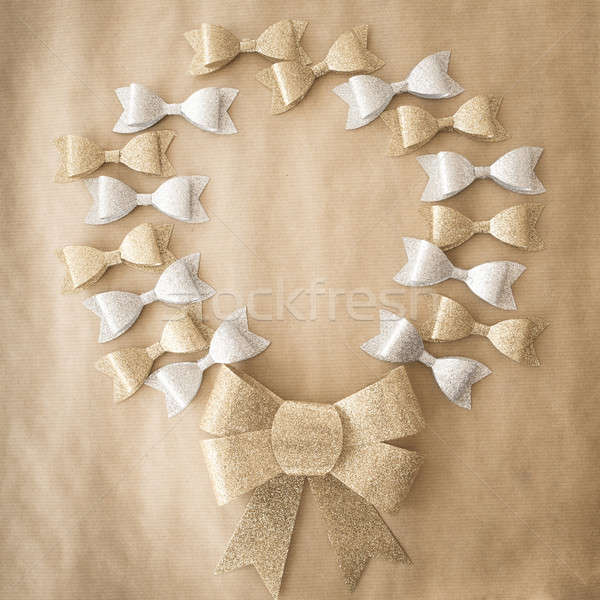 Bows in gold and silver Stock photo © BarbaraNeveu
