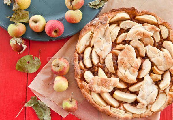 Stock photo: Homemade apple pie