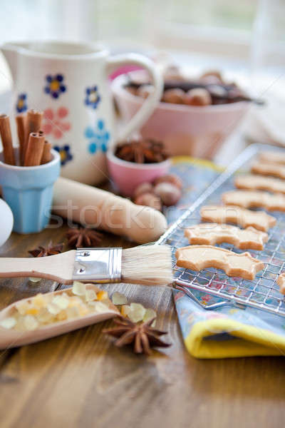 Stock photo: Ingredients for christmas baking