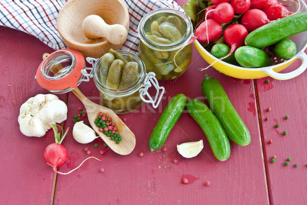 Pickling gherkins Stock photo © BarbaraNeveu