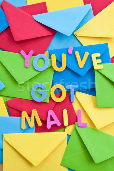 Multi colored envelopes and letters Stock photo © BarbaraNeveu