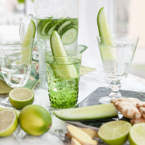 Cucumber infused water  Stock photo © BarbaraNeveu