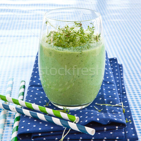 Zioła świeże zielone warzyw pochlebca Zdjęcia stock © BarbaraNeveu