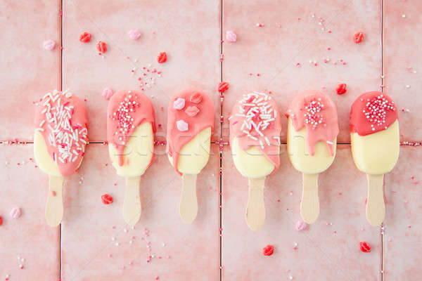 Vanilla ice cream with sprinkles Stock photo © BarbaraNeveu