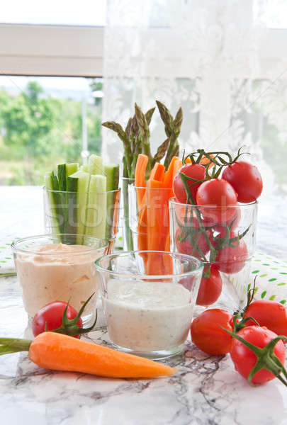Stock photo: Fresh vegetable sticks