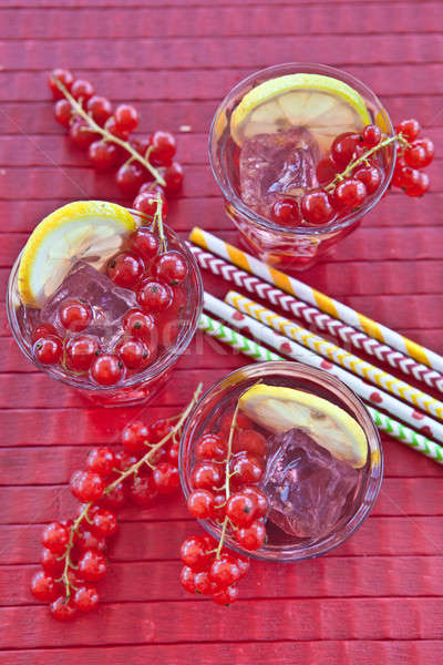 Frische Limonade mit Johannisbeeren Stock photo © BarbaraNeveu