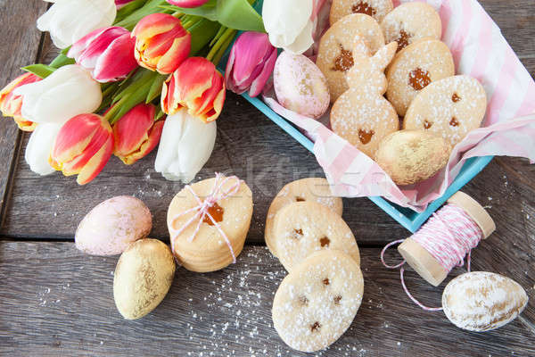 Jam filled easter cookies Stock photo © BarbaraNeveu