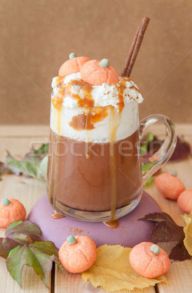 Pumpkin spice Caffe latte Stock photo © BarbaraNeveu