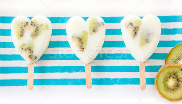 Homemade frozen popsicles Stock photo © BarbaraNeveu