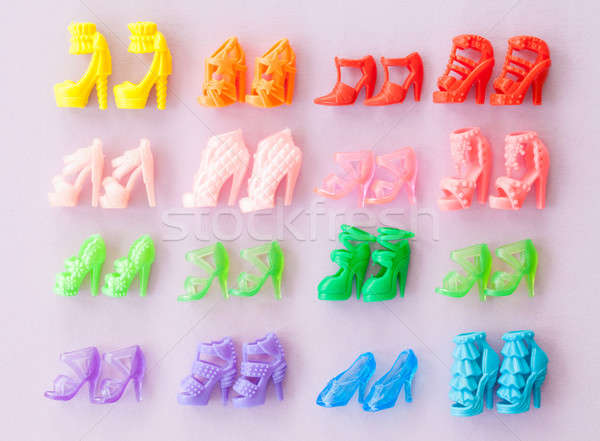 Variety of colorful high heels Stock photo © BarbaraNeveu