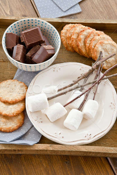 Foto stock: Tostado · ingredientes · fuego · dulces