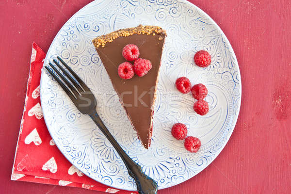 Piece of cake with red fruits Stock photo © BarbaraNeveu