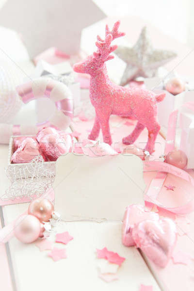 Pink christmas decorations Stock photo © BarbaraNeveu