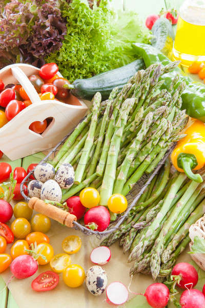 [[stock_photo]]: Vert · asperges · autre · légumes · frais · alimentaire · santé