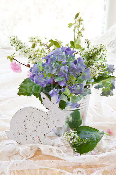 花束 復古 鋅 鍋 葉 商業照片 © BarbaraNeveu