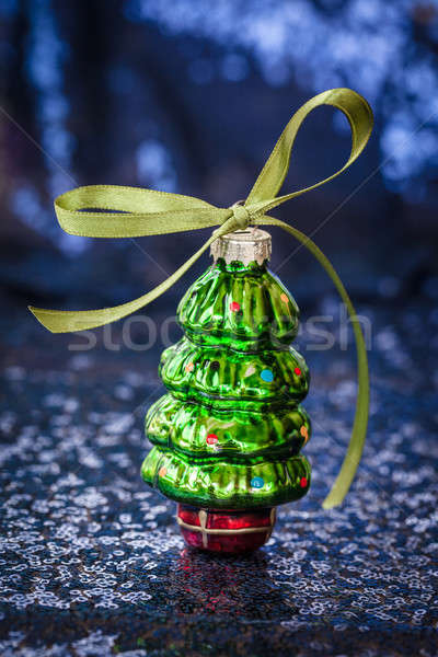 Noël décorations brillant vert bleu Photo stock © BarbaraNeveu