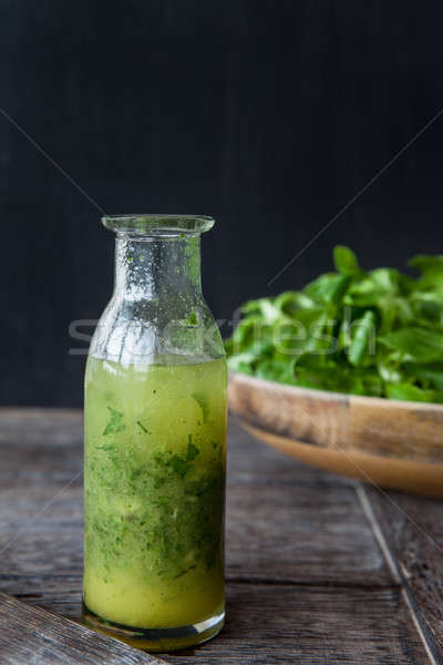 Bottle with homemade dressing Stock photo © BarbaraNeveu