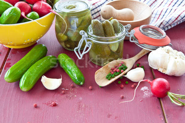 Pickling gherkins Stock photo © BarbaraNeveu