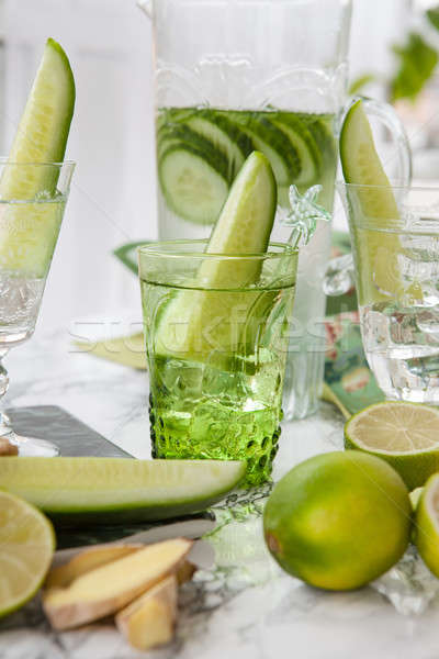 Cucumber infused water  Stock photo © BarbaraNeveu