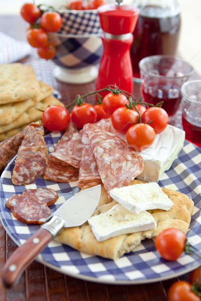 Weinig maaltijd brood kaas licht koud Stockfoto © BarbaraNeveu