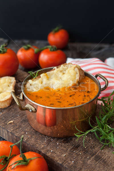 Hearty tomato soup Stock photo © BarbaraNeveu