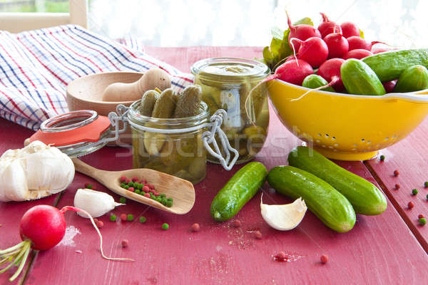 Pickling gherkins Stock photo © BarbaraNeveu
