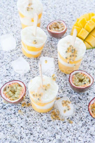 Homemade frozen popsicles Stock photo © BarbaraNeveu