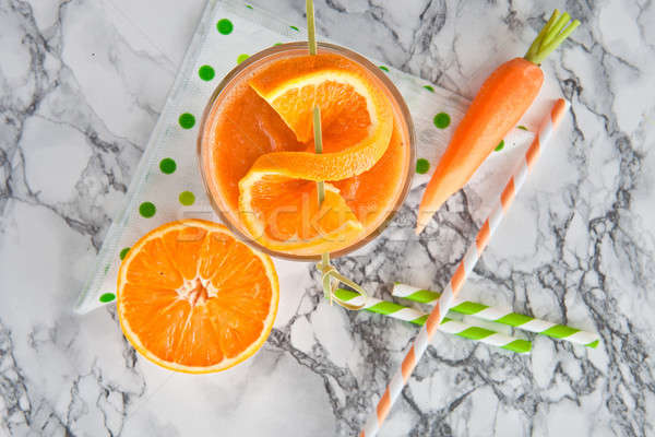 Orange and carrot smoothie Stock photo © BarbaraNeveu