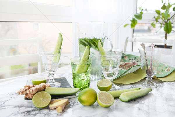 Cucumber infused water  Stock photo © BarbaraNeveu