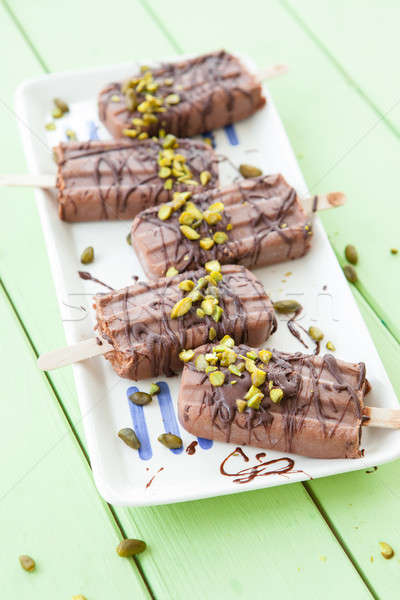 Homemade frozen popsicles Stock photo © BarbaraNeveu