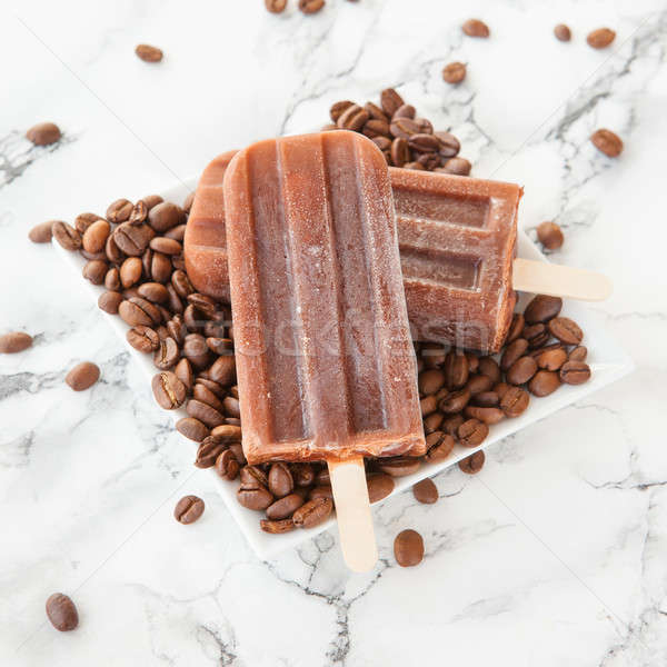Iced coffee popsicles Stock photo © BarbaraNeveu