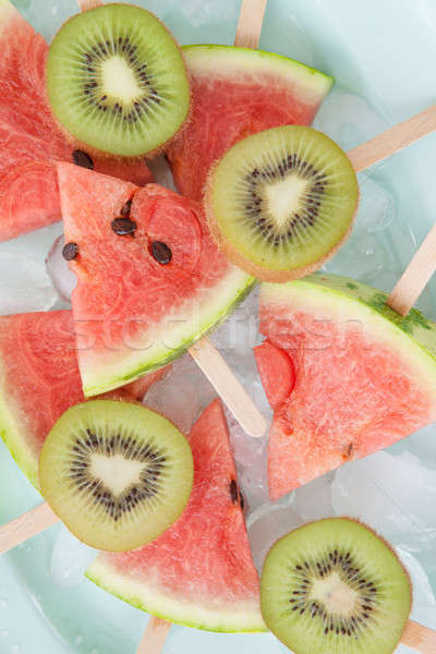 Fresh melon popsicles Stock photo © BarbaraNeveu