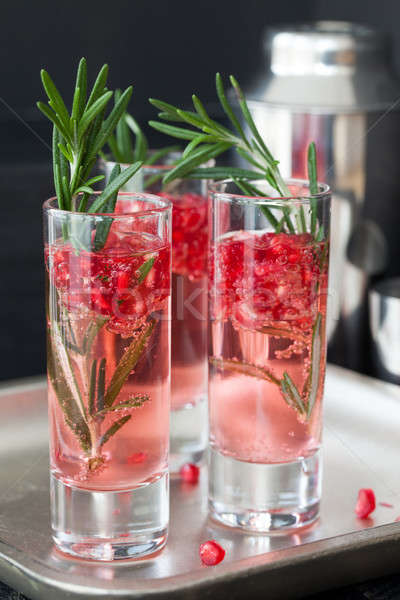 Stock photo: Festive cocktail with rosemary