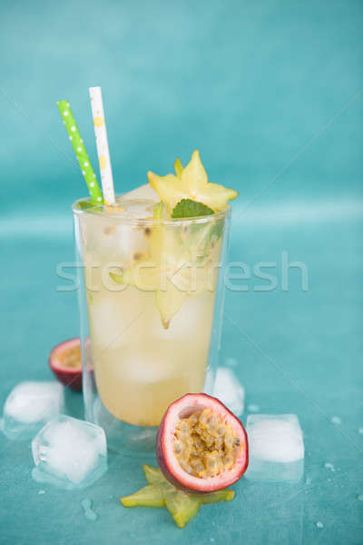 Cold cocktail with starfruit Stock photo © BarbaraNeveu