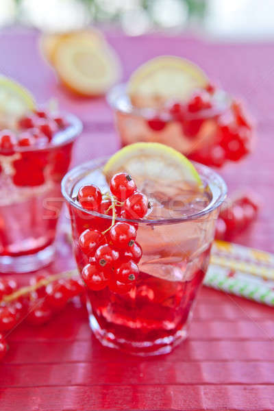 Frische Limonade mit Johannisbeeren Stock photo © BarbaraNeveu