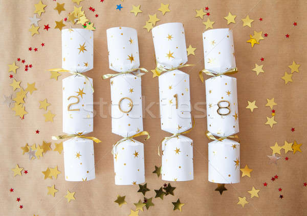 Party cracker with 2018 Stock photo © BarbaraNeveu