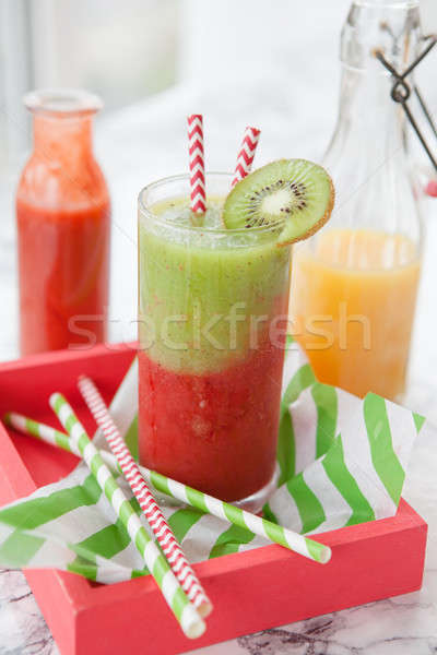 Stock photo: Smoothie made from a variety of fruits