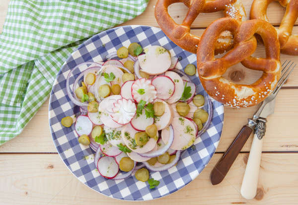 Bavarian sausage salad Stock photo © BarbaraNeveu