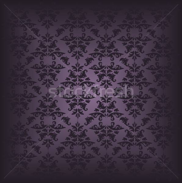Damasco pattern illustrazione bella design silhouette Foto d'archivio © BarbaRie