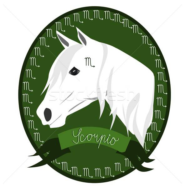 Horse zodiac - Scorpio Stock photo © BarbaRie