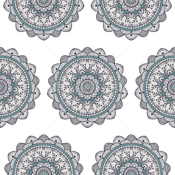Mandala dessinés à la main arabe indian [[stock_photo]] © barsrsind