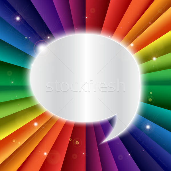 明るい ベクトル 虹 お祝い 休日 バナー ストックフォト © barsrsind