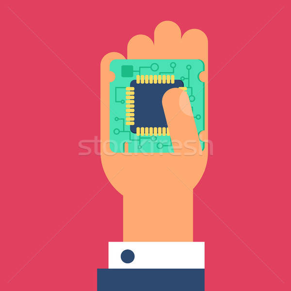 Stock photo: Computer Processor Chip