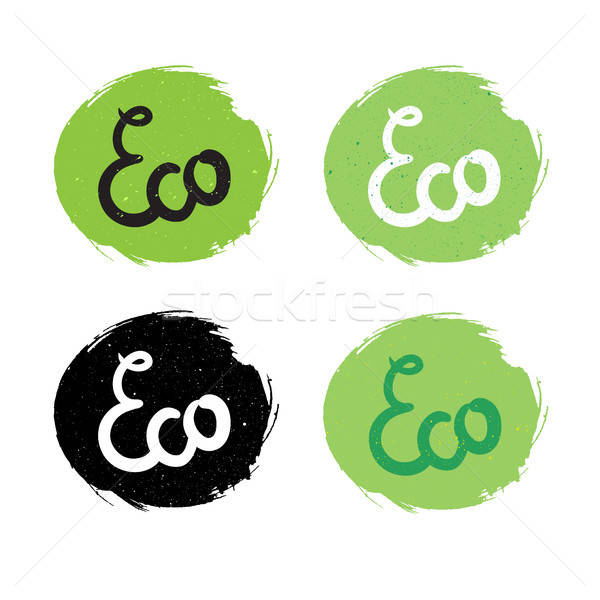 Eco Natural Lettering Stock photo © barsrsind