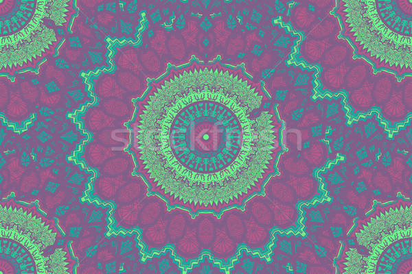 Mandala dessinés à la main or arabe indian [[stock_photo]] © barsrsind