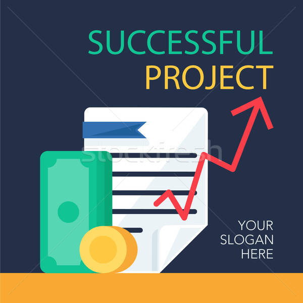 Successful Project Banner Stock photo © barsrsind